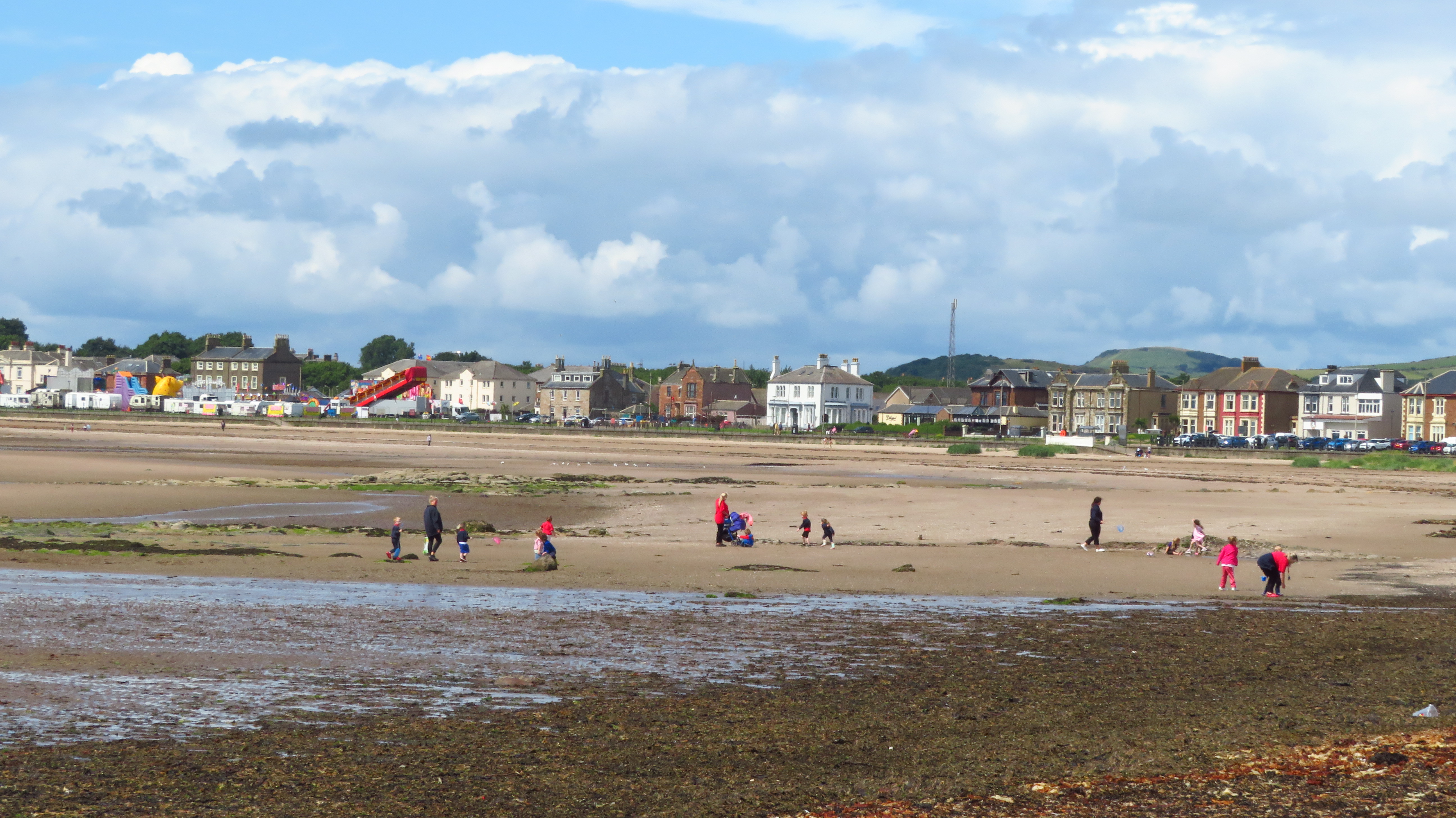 Ardrossan South Bay from the Ayrshire Coast Path.