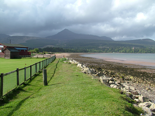 The beach at Brodick, Isle of Arran.