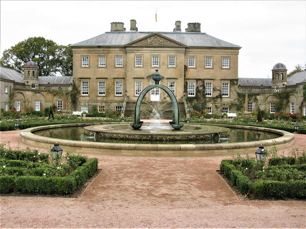 Dumfries House and its formal garden, near Cumnock.