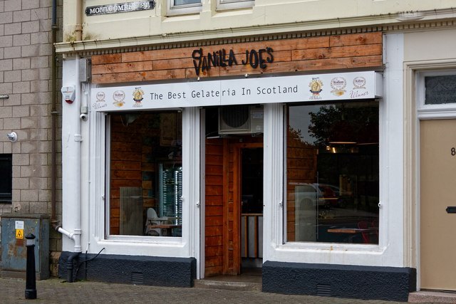 Vanilla Joe's ice cream parlour on Montgomery Street, Irvine.